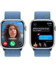 Смарт-годинник Apple Watch Series 9 GPS 45mm Silver Aluminum Case w. Winter Blue S. Loop (MR9F3)