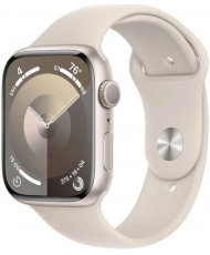Смарт-годинник Apple Watch Series 9 GPS 45mm Starlight Aluminum Case w. Starlight Sport Band - M/L (MR973)