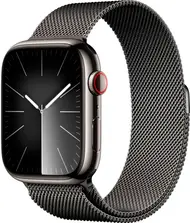 Смарт-годинник Apple Watch Series 9 GPS + Cellular 45mm Graphite S. Steel Case w. Graphite Milanese Loop (MRMX3)
