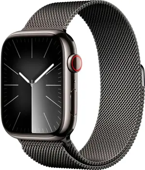 Смарт-годинник Apple Watch Series 9 GPS + Cellular 45mm Graphite S. Steel Case w. Graphite Milanese Loop (MRMX3)