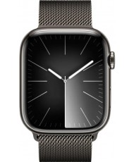 Смарт-годинник Apple Watch Series 9 GPS + Cellular 45mm Graphite S. Steel Case w. Graphite Milanese Loop (MRMX3)