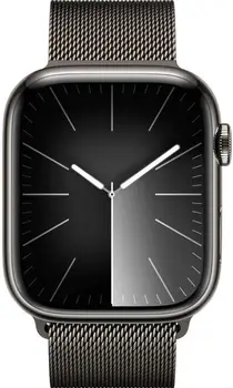 Смарт-годинник Apple Watch Series 9 GPS + Cellular 45mm Graphite S. Steel Case w. Graphite Milanese Loop (MRMX3)