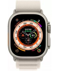 Смарт-годинник Apple Watch Ultra GPS + Cellular 49mm Titanium Case with Starlight Alpine Loop - Medium (MQF03/MQFR3/MQFC3)