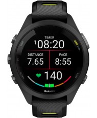 Смарт-годинник Garmin Forerunner 265S Black Bezel and Case with Black/Amp Yellow Silicone Band (010-02810-53) (UA)