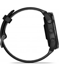 Смарт-часы Garmin Forerunner 965 Carbon Gray DLC Titanium Bezel with Black Case and Black/Powder Gray Silicone Band (010-02809-80) (UA)