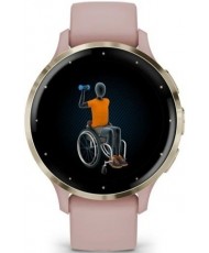 Смарт-часы Garmin Venu 3s Soft Gold Stainless Steel Bezel with Dust Rose Case and Silicone Band (010-02785-03/53) (UA)