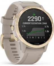 Смарт-годинник Garmin Fenix 6S Pro Solar Edition Light Gold with Light Sand Band (010-02409-11/10)