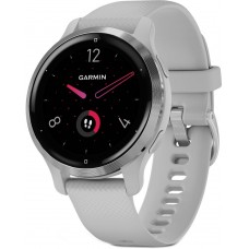 Смарт-часы Garmin Venu 2S Silver Stainless Steel Bezel with Mist Gray Case and Silicone Band (010-02429-12/02)