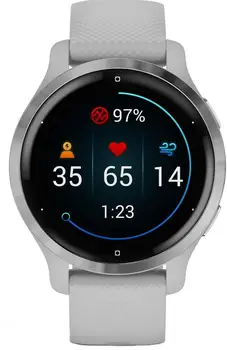 Смарт-часы Garmin Venu 2S Silver Stainless Steel Bezel with Mist Gray Case and Silicone Band (010-02429-12/02)