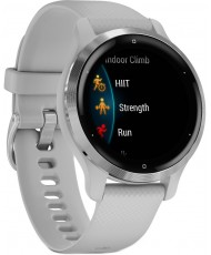 Смарт-годинник Garmin Venu 2S Silver Stainless Steel Bezel with Mist Gray Case and Silicone Band (010-02429-12/02)