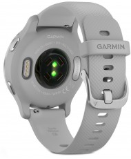 Смарт-часы Garmin Venu 2S Silver Stainless Steel Bezel with Mist Gray Case and Silicone Band (010-02429-12/02)