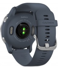 Смарт-часы Garmin Venu 2 Silver Bezel with Granite Blue Case and Silicone Band (010-02430-10/00)