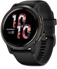 Смарт-часы Garmin Venu 2 Slate Stainless Steel Bezel with Black Case and Silicone Band (010-02430-11/01)