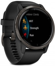 Смарт-годинник Garmin Venu 2 Slate Stainless Steel Bezel with Black Case and Silicone Band (010-02430-11/01)