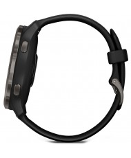 Смарт-годинник Garmin Venu 2 Slate Stainless Steel Bezel with Black Case and Silicone Band (010-02430-11/01)