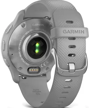 Смарт-годинник Garmin Venu 2 Plus Silver S. Steel Bezel w. Powder G. Case and S. Band (010-02496-00/10)