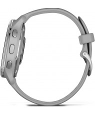 Смарт-часы Garmin Venu 2 Plus Silver S. Steel Bezel w. Powder G. Case and S. Band (010-02496-00/10)