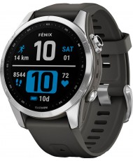 Смарт-годинник Garmin Fenix 7S Silver with Graphite Band (010-02539-00/01)