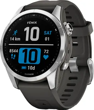 Смарт-годинник Garmin Fenix 7S Silver with Graphite Band (010-02539-00/01)