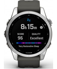 Смарт-годинник Garmin Fenix 7S Silver with Graphite Band (010-02539-00/01)