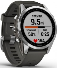 Смарт-годинник Garmin Fenix 7S Silver with Graphite Band (010-02539-00/01)