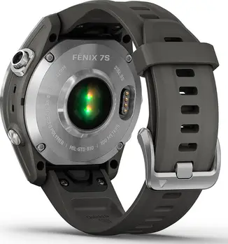 Смарт-годинник Garmin Fenix 7S Silver with Graphite Band (010-02539-00/01)