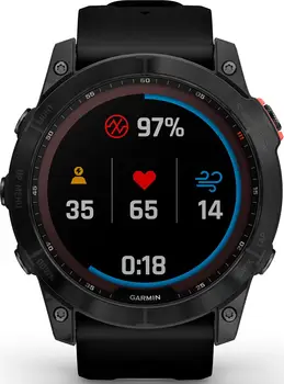 Смарт-годинник Garmin Fenix 7X Solar Slate Gray with Black Band (010-02541-00/01)