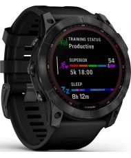 Смарт-годинник Garmin Fenix 7X Solar Slate Gray with Black Band (010-02541-00/01)