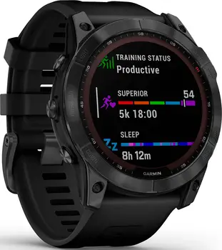 Смарт-годинник Garmin Fenix 7X Solar Slate Gray with Black Band (010-02541-00/01)