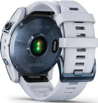 Смарт-годинник Garmin Fenix 7X Sapphire Solar M. Blue DLC Titanium w. Whitestone Band (010-02541-14)