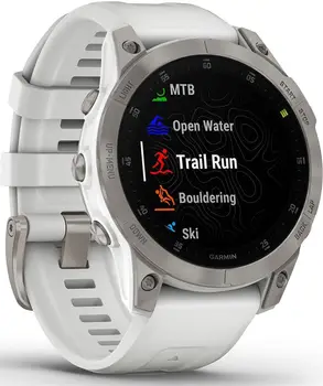 Смарт-годинник Garmin Epix (Gen 2) Sapphire - White Titanium (010-02582-20/21)