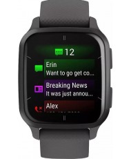 Смарт-годинник Garmin Venu Sq 2 Slate Aluminum Bezel with Shadow Gray Case and Silicone Band (010-02701-00/10/80)