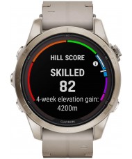 Смарт-годинник Garmin Fenix 7S Pro Sapphire Solar Soft Gold w. Limestone L. Band (010-02776-30)