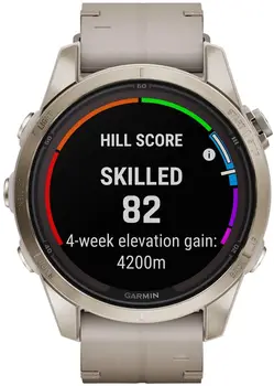 Смарт-годинник Garmin Fenix 7S Pro Sapphire Solar Soft Gold w. Limestone L. Band (010-02776-30)