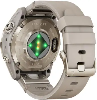 Смарт-годинник Garmin Fenix 7S Pro Sapphire Solar Soft Gold w. Limestone L. Band (010-02776-30)