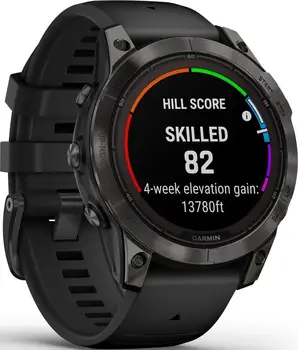 Смарт-годинник Garmin Fenix 7 Pro Sapphire Solar Carbon G. DLC Tit. with Black Band (010-02777-10/11)