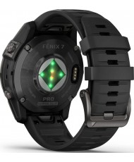 Смарт-годинник Garmin Fenix 7 Pro Sapphire Solar Carbon G. DLC Tit. with Black Band (010-02777-10/11)