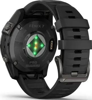 Смарт-годинник Garmin Fenix 7 Pro Sapphire Solar Carbon G. DLC Tit. with Black Band (010-02777-10/11)