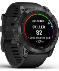 Смарт-годинник Garmin Fenix 7X Pro Solar Slate Gray w. Black Band (010-02778-00/01)