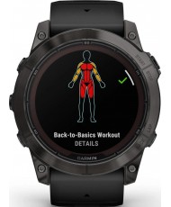 Смарт-часы Garmin Fenix 7X Pro Sapphire Solar Carbon G. DLC Tit. with Black Band (010-02778-10/11)