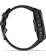 Смарт-годинник Garmin Fenix 7X Pro Sapphire Solar Carbon G. DLC Tit. with Black Band (010-02778-10/11)