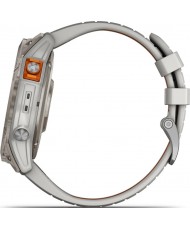 Смарт-часы Garmin Fenix 7X Pro Sapphire Solar Titanium w. Fog Gray/Ember O. Band (010-02778-14/15)