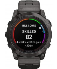 Смарт-годинник Garmin Fenix 7X Pro Sapphire Solar Carbon G. DLC Tit. with Vented Tit. Bracelet (010-02778-30)