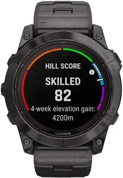 Смарт-годинник Garmin Fenix 7X Pro Sapphire Solar Carbon G. DLC Tit. with Vented Tit. Bracelet (010-02778-30)