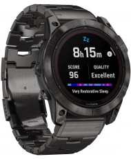 Смарт-часы Garmin Fenix 7X Pro Sapphire Solar Carbon G. DLC Tit. with Vented Tit. Bracelet (010-02778-30)