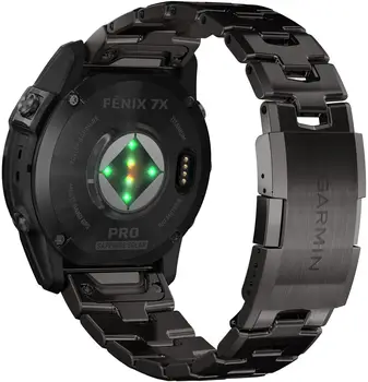 Смарт-годинник Garmin Fenix 7X Pro Sapphire Solar Carbon G. DLC Tit. with Vented Tit. Bracelet (010-02778-30)