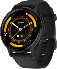 Смарт-годинник Garmin Venu 3 Slate Stainless Steel Bezel with Black Case and Silicone Band (010-02784-01/51)