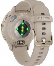 Смарт-годинник Garmin Venu 3S Soft Gold S. Steel Bezel with Ivory Case and S. Band (010-02785-04)