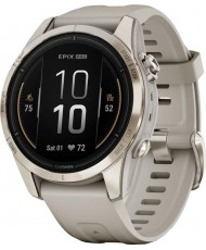 Смарт-часы Garmin Epix Pro Gen 2 Sapphire 42mm Soft Gold w. Light S. Band (010-02802-10/11)