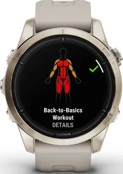 Смарт-годинник Garmin Epix Pro Gen 2 Sapphire 42mm Soft Gold w. Light S. Band (010-02802-10/11)